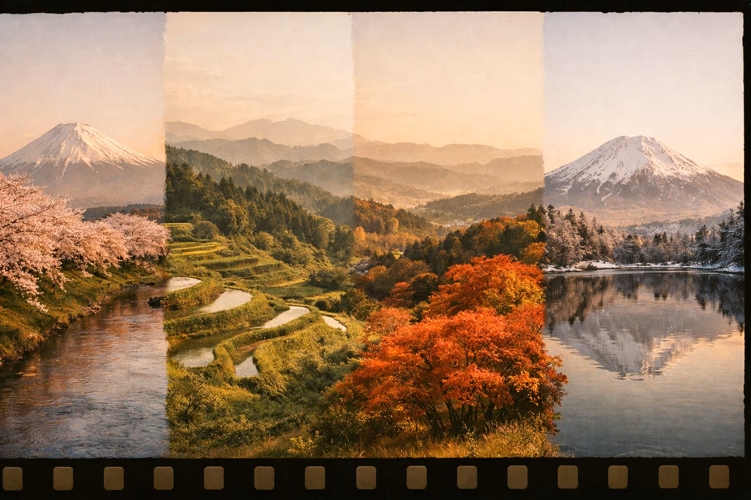Editorial cover image: Japan’s seasons collage inviting travel planning for the best time to visit.