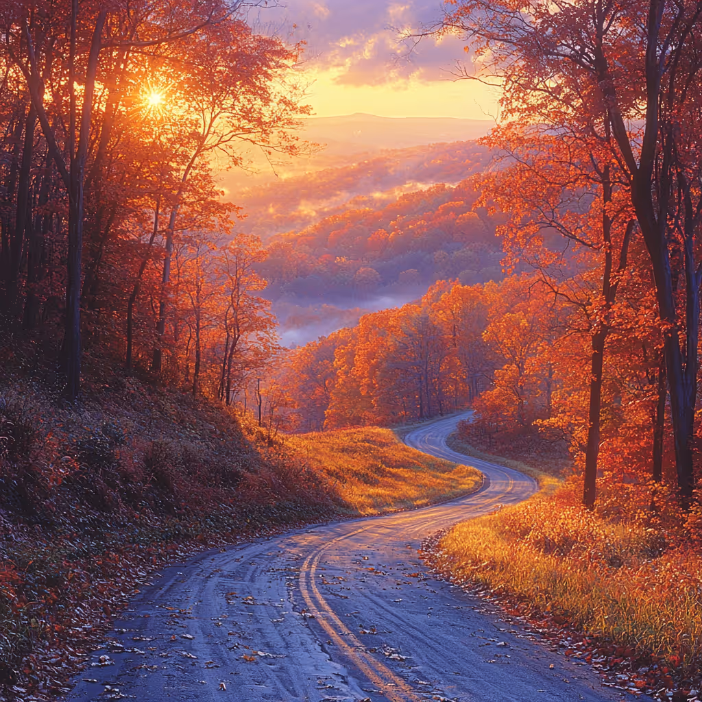 Pocono Mountains Fall Foliage Map